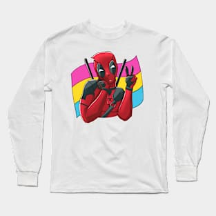 Pansexual Deadpool Long Sleeve T-Shirt